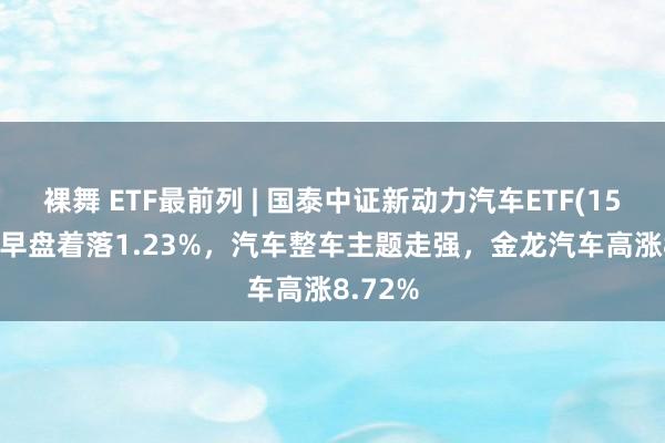 裸舞 ETF最前列 | 国泰中证新动力汽车ETF(159806)早盘着落1.23%，汽车整车主题走强，金龙汽车高涨8.72%