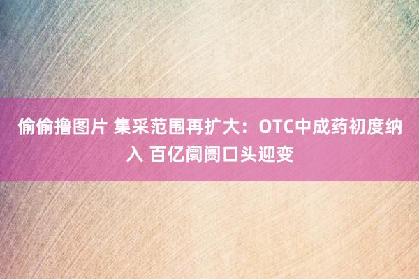 偷偷撸图片 集采范围再扩大：OTC中成药初度纳入 百亿阛阓口头迎变