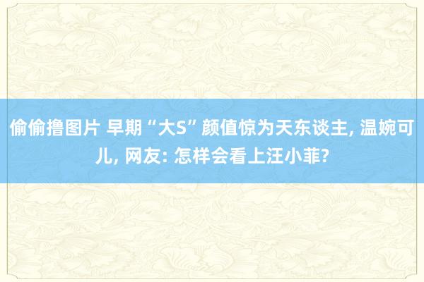 偷偷撸图片 早期“大S”颜值惊为天东谈主, 温婉可儿, 网友: 怎样会看上汪小菲?