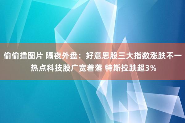 偷偷撸图片 隔夜外盘：好意思股三大指数涨跌不一 热点科技股广宽着落 特斯拉跌超3%