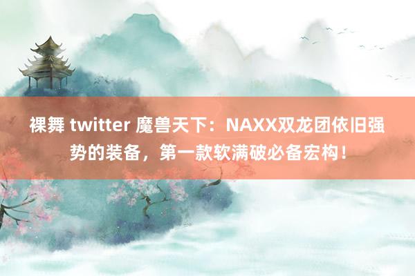 裸舞 twitter 魔兽天下：NAXX双龙团依旧强势的装备，第一款软满破必备宏构！