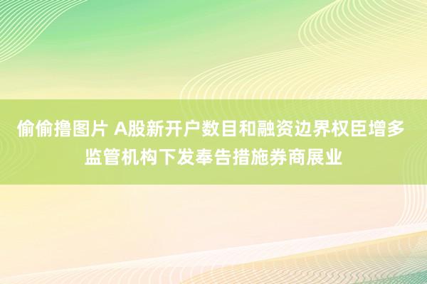 偷偷撸图片 A股新开户数目和融资边界权臣增多 监管机构下发奉告措施券商展业