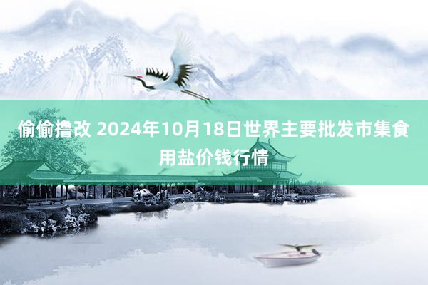 偷偷撸改 2024年10月18日世界主要批发市集食用盐价钱行情