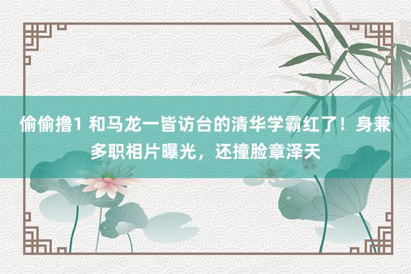 偷偷撸1 和马龙一皆访台的清华学霸红了！身兼多职相片曝光，还撞脸章泽天