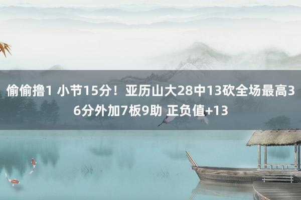 偷偷撸1 小节15分！亚历山大28中13砍全场最高36分外加7板9助 正负值+13