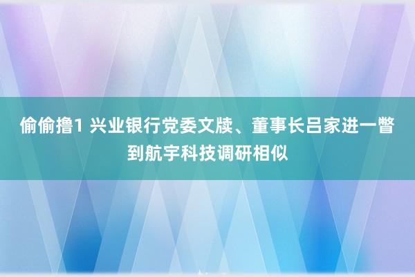 偷偷撸1 兴业银行党委文牍、董事长吕家进一瞥到航宇科技调研相似