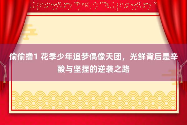 偷偷撸1 花季少年追梦偶像天团，光鲜背后是辛酸与坚捏的逆袭之路