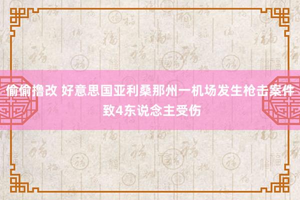 偷偷撸改 好意思国亚利桑那州一机场发生枪击案件 致4东说念主受伤