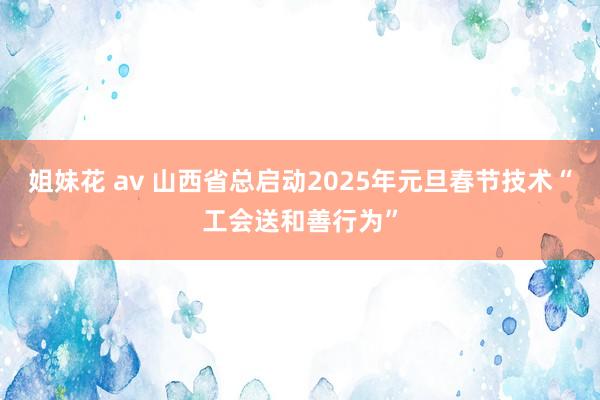 姐妹花 av 山西省总启动2025年元旦春节技术“工会送和善行为”