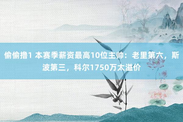 偷偷撸1 本赛季薪资最高10位主帅：老里第六，斯波第三，科尔1750万太溢价